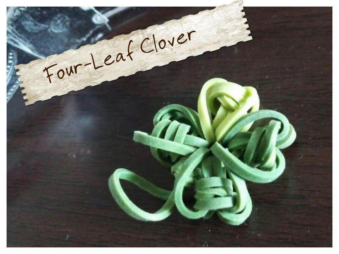 Recipe25 Four Leaf Clover 四つ葉のクローバー フォークで作るレインボールームレシピ